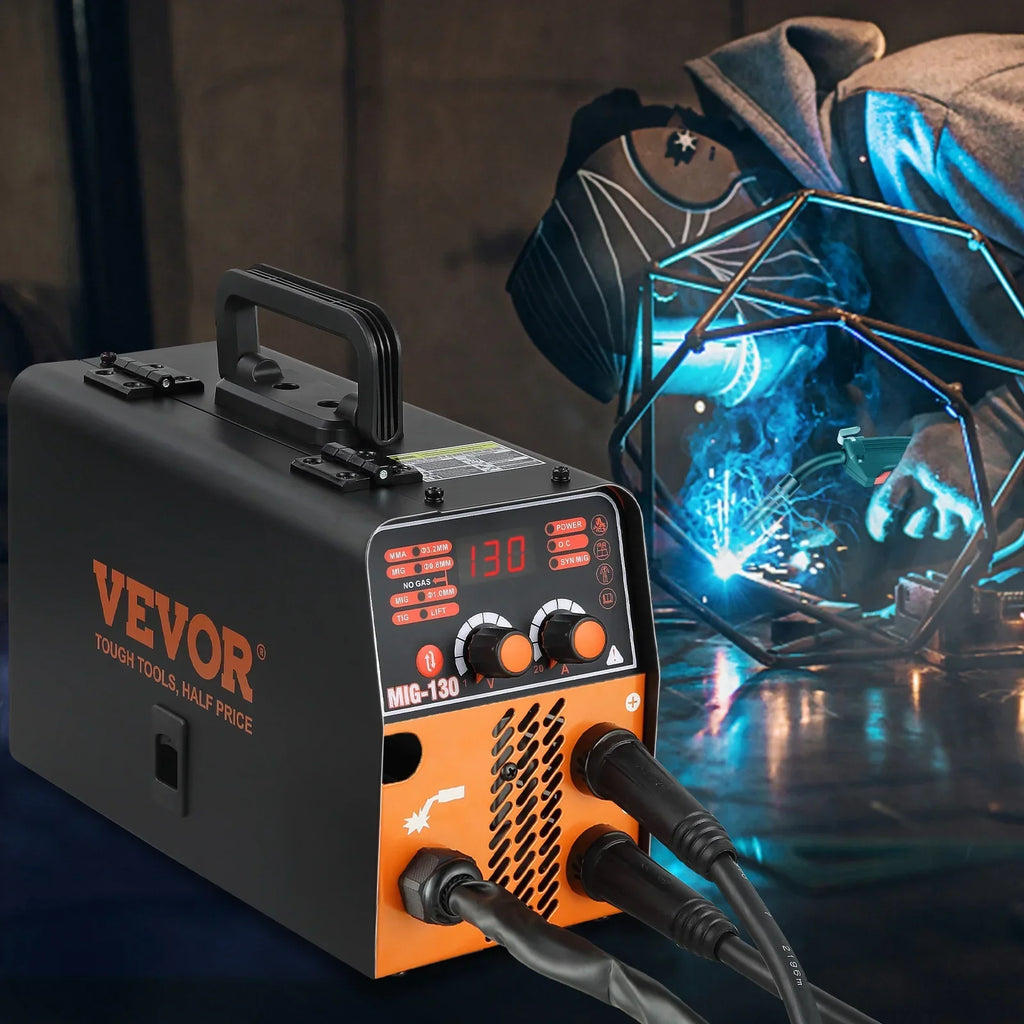BENTISM MIG Welder Welding Machine 130A Flux Core 3-in-1 MMA/MIG/Lift TIG Welder