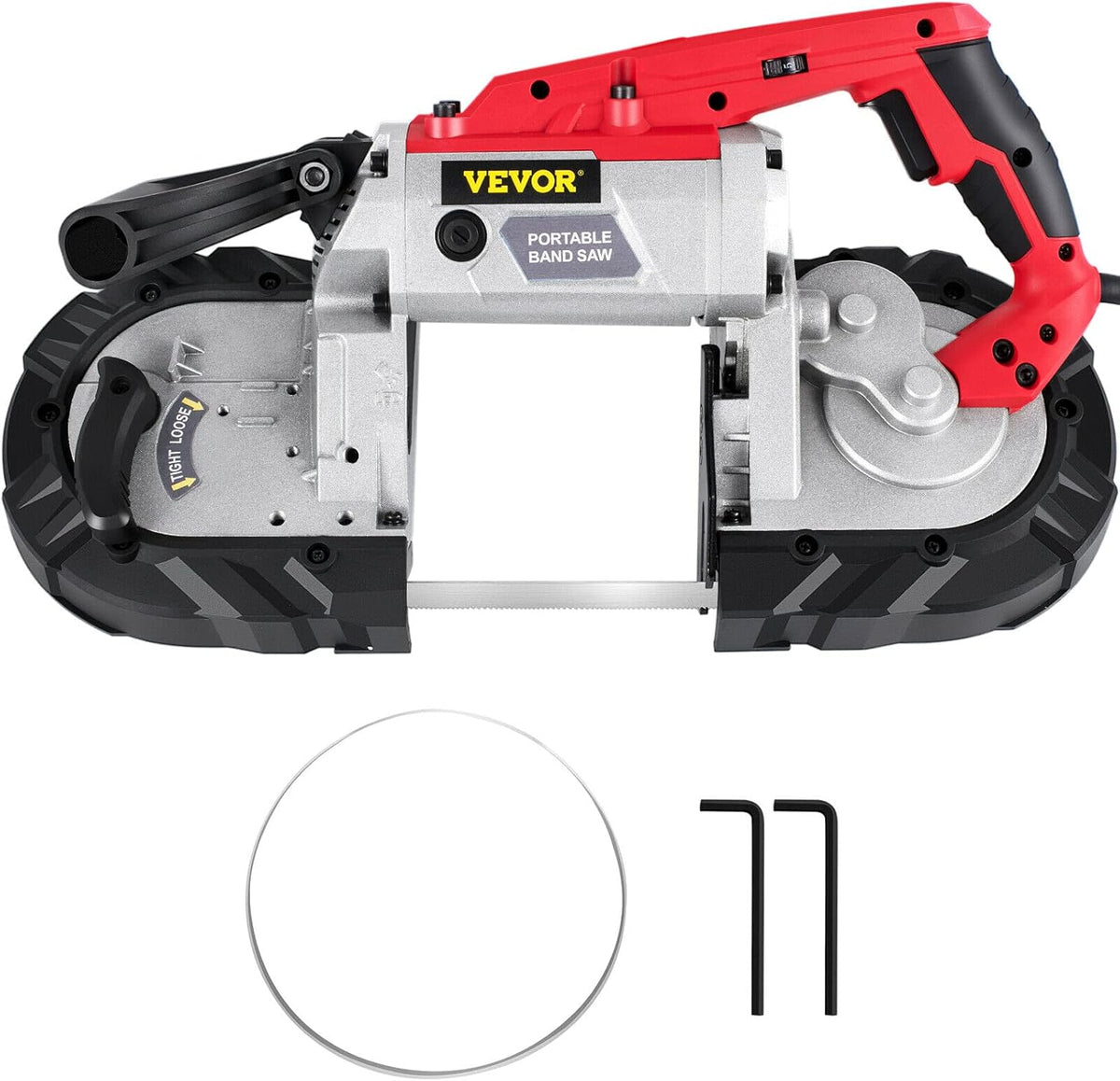 Portable Band Saw 110V 10 Amp 5 Inch Cutting Capacity With Removable Alloy Steel Base