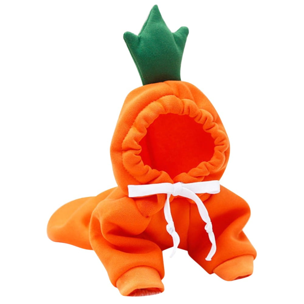 Winter Warm Plush Dog Coat Hoodie, Pet Halloween Frog Cosplay Costume for Small Dogs
