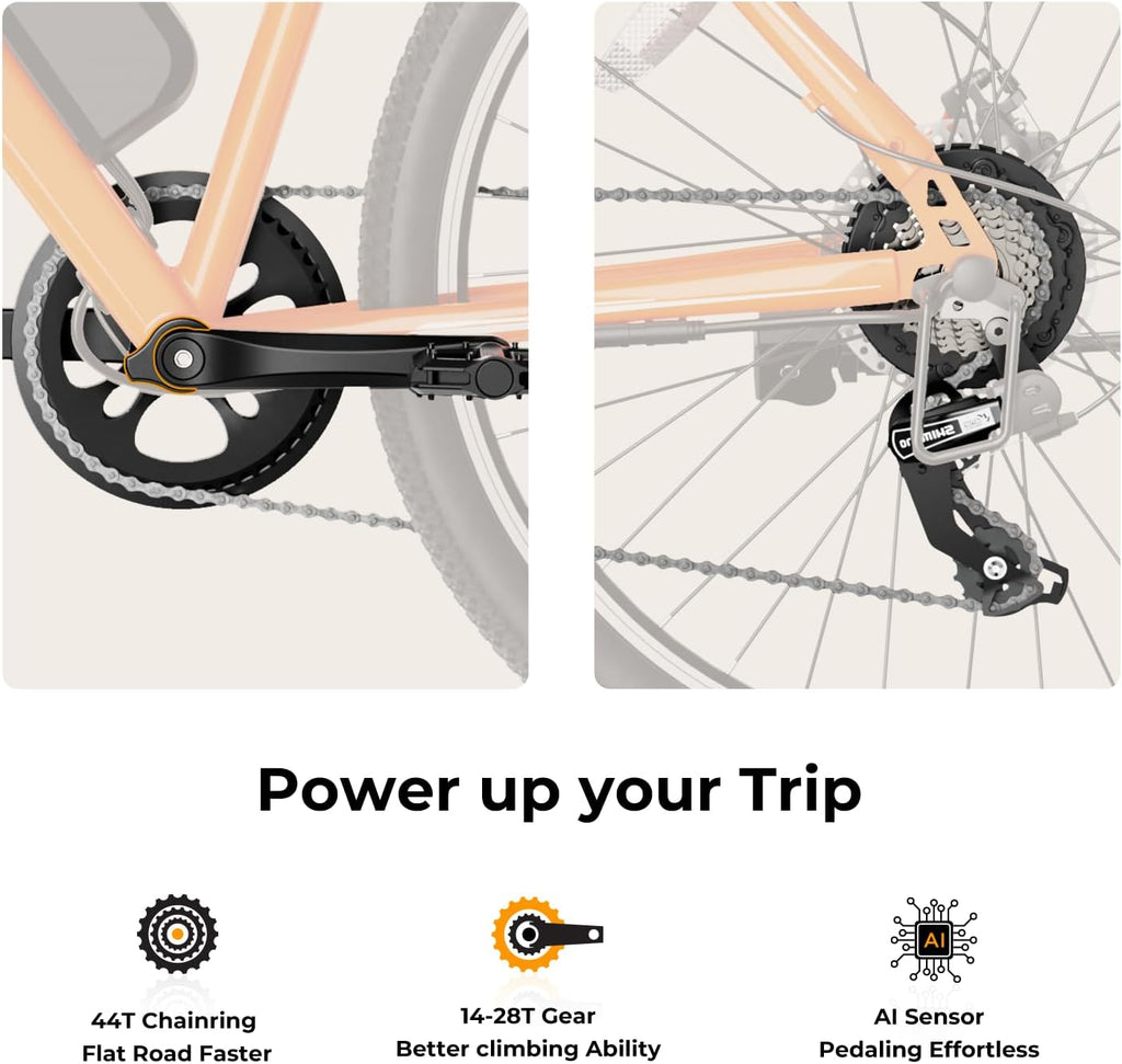 500W Electric Bike With 40-Mile Range And 20 MPH Top Speed - EB5