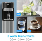 Brio Bottom Loading Water Cooler Dispenser for 3 or 5 Gallon Bottles - Hot, Room and Cold