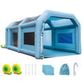 BENTISM Inflatable Paint Booth 30x20x13ft With 950W+1100W Filter System Blower