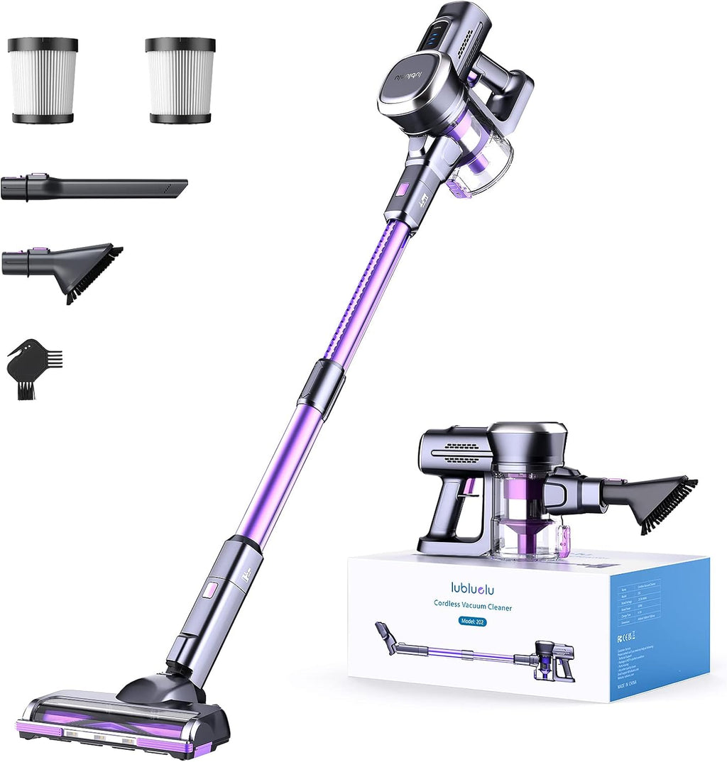 Lubluelu Cordless Stick Vacuum Cleaner With 235W Brushless Motor