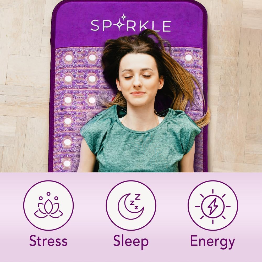 Sparkle Mats Infrared Heating Mat With Red Light Therapy, Mini-Size - 660nm