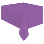 Way To Celebrate Plastic Table Cover, Purple, Rectangular, 54 in x 108 in, 1 Count