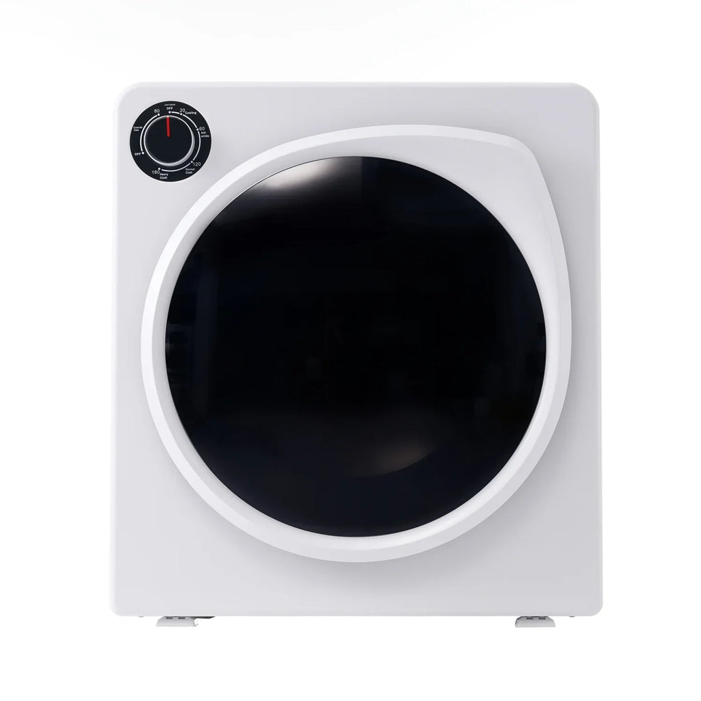 ZNESKPG Portable Compact Front Load Clothes Dryer 1.95 Cu. Ft., 830W, 5 Drying Modes, Stainless Steel Drum