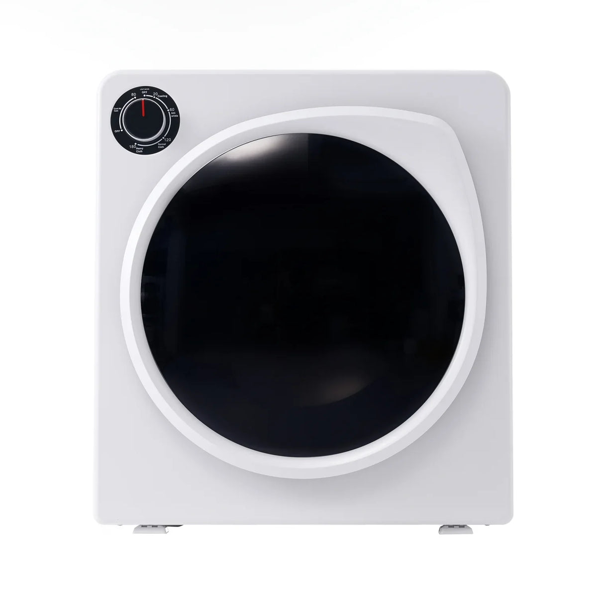 ZNESKPG Portable Compact Front Load Clothes Dryer 1.95 Cu. Ft., 830W, 5 Drying Modes, Stainless Steel Drum