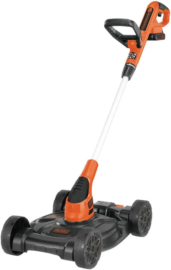 BLACK+DECKER Cordless 3-in-1 String Trimmer, Lawn Mower And Edger, 12-Inch, 20V - MTC220