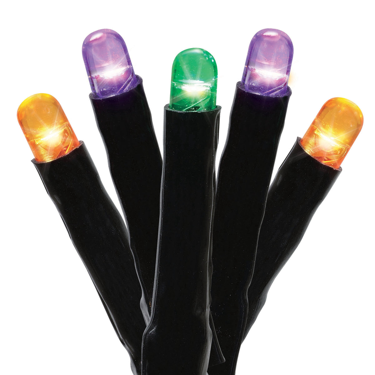 Indoor/Outdoor 100-Count Battery-Operated LED 8-Function Micro String Lights, 33', Halloween by Way To Celebrate