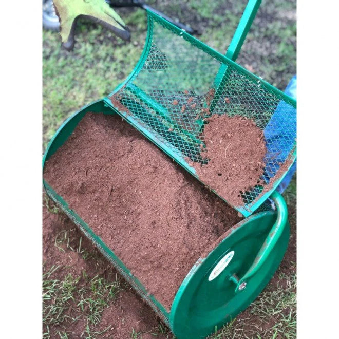 Landzie Compost & Peat Moss Spreader With 24 Inch Barrel