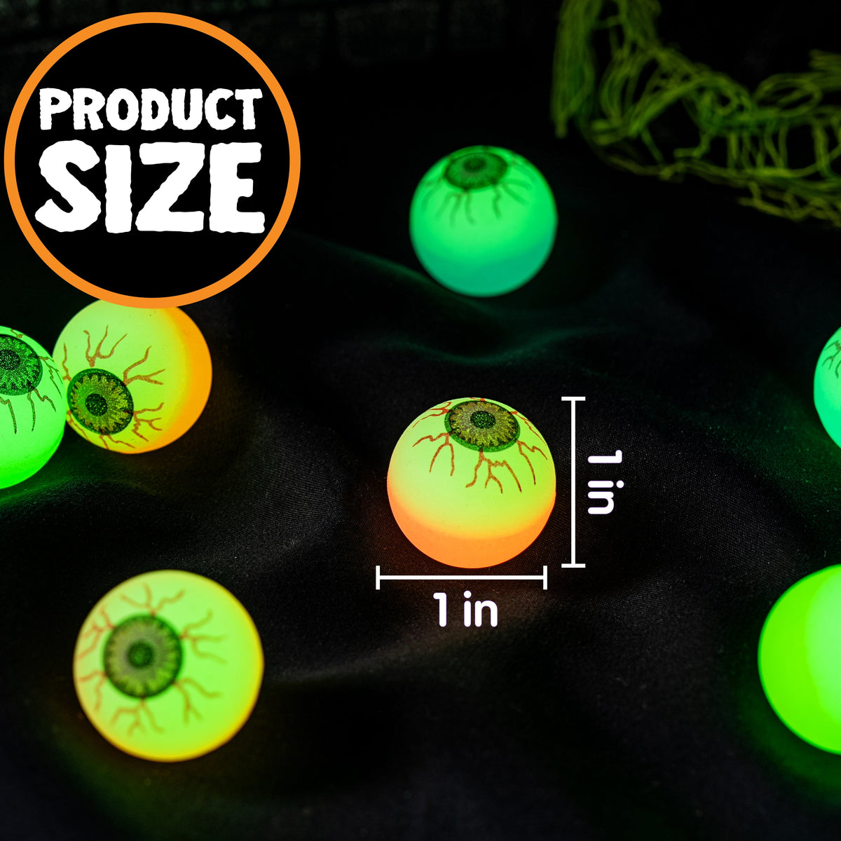 Joyfy 36 Pcs Halloween Bouncy Balls, Glow in The Dark Bouncy Balls Halloween Toys for Kids, for Trick or Treaters, Halloween Goodies, Halloween Party Favors