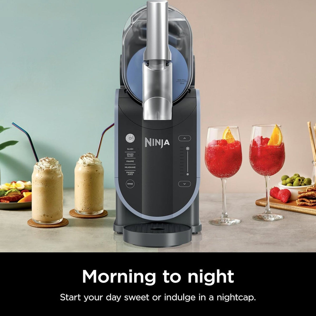 SLUSHi 88 Oz. Frozen Drink And Slushie Machine, Black - FS301