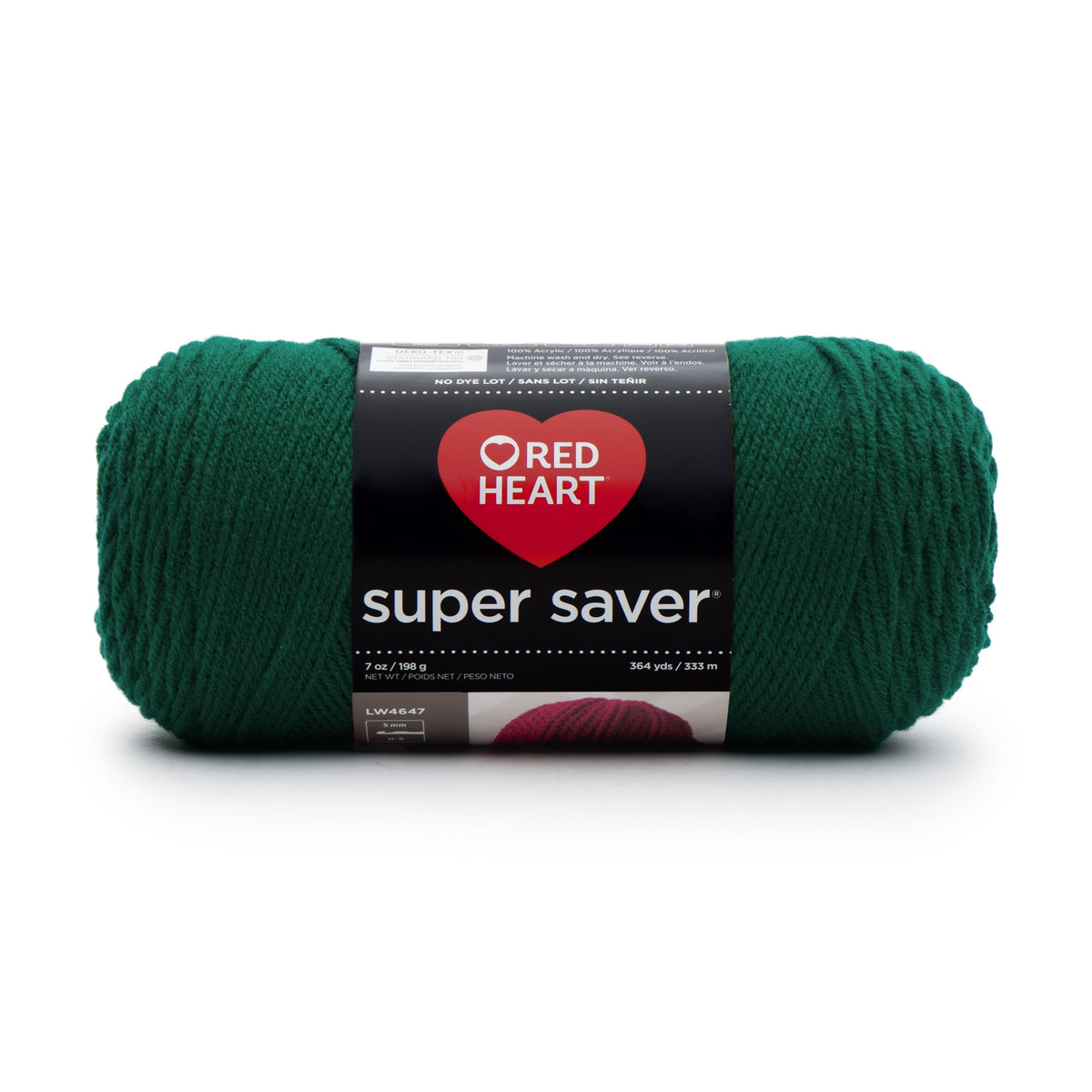 Red Heart Super Saver 4 Medium Acrylic Yarn Black 7oz 198g 364 Yards