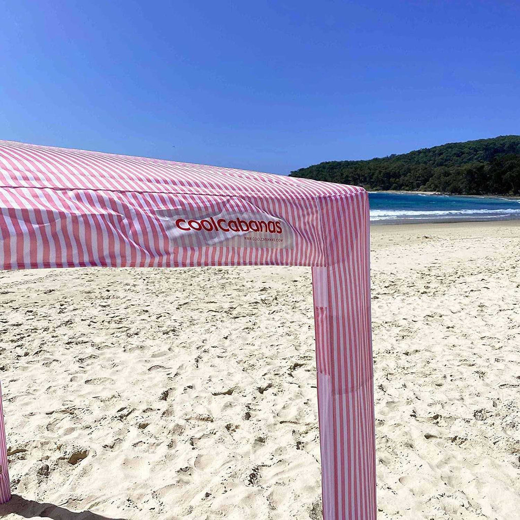 CoolCabanas Large Cabana Sun Shelter, 64ft2 Shade, Beige Stripes - CoolCabana 5