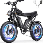 Electric Bike 2000W 52V 30-180 Miles All-Terrain Fat Tire E-Bike - Q20