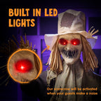 Joyfy Halloween Decorations Outdoor, Sound Activated with LED Eyes & Sound & Motion, Decor for Yard Farm Garden Indoor Haunted House