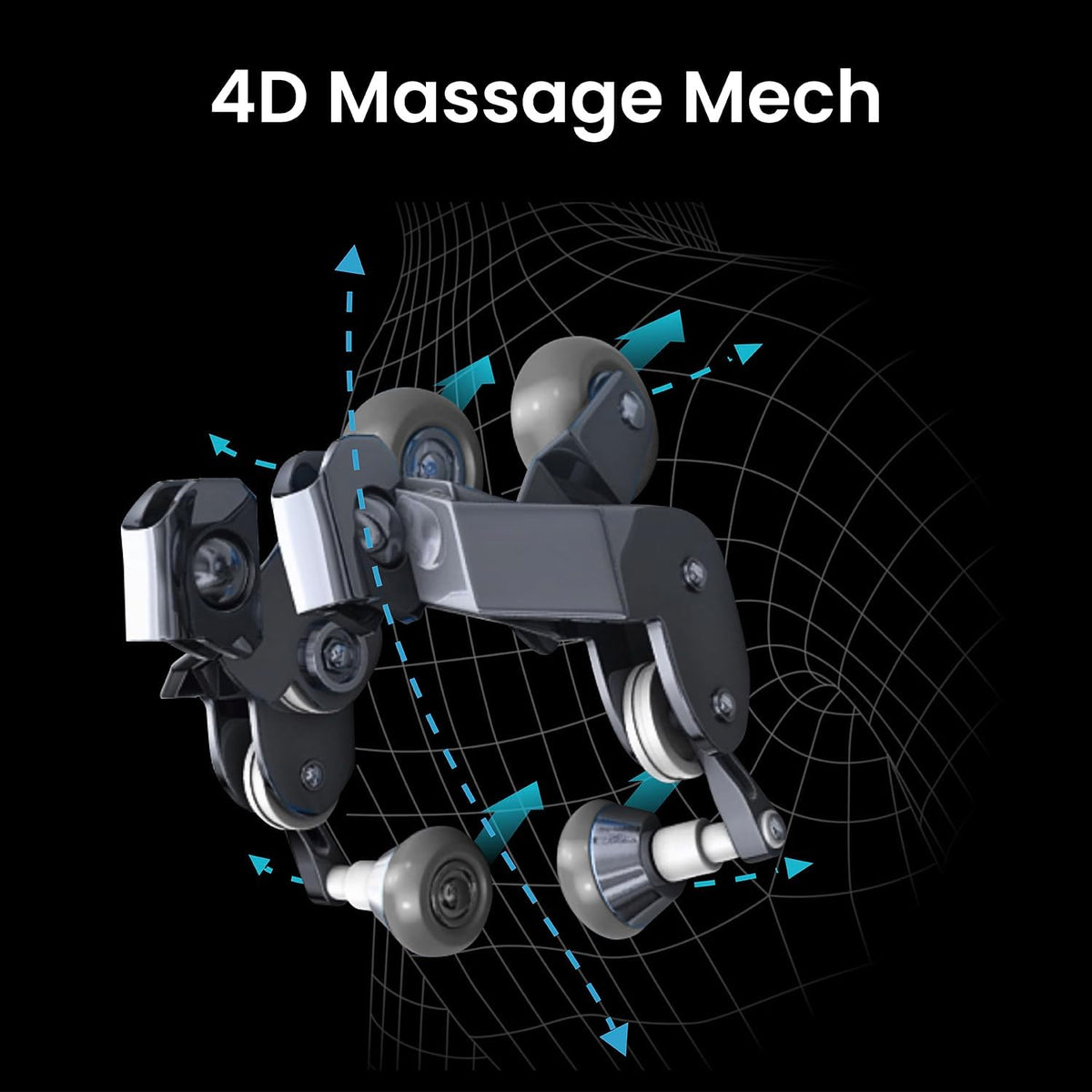 Titan Full Body Massage Chair With 4D Massage Roller, SL Track, 3 Stage Zero Gravity Reclining, Black - Pro 4D Endor
