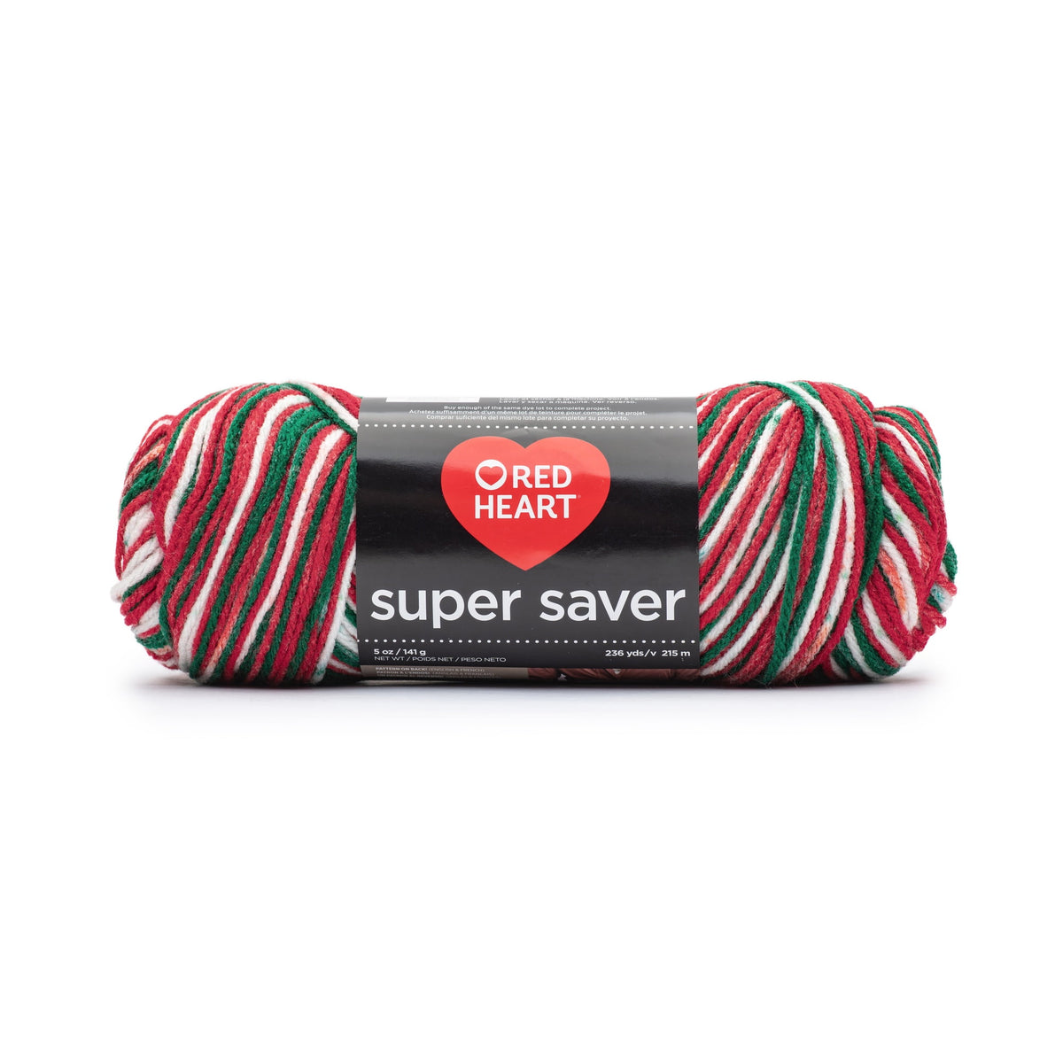 Red Heart Super Saver 4 Medium Acrylic Yarn Black 7oz 198g 364 Yards