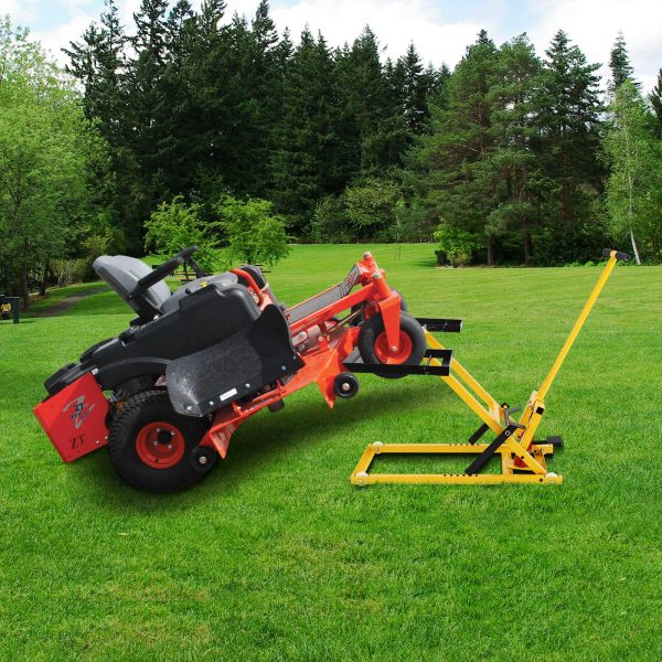Lawn Mower Lift With Hydraulic Jack, 26 Inches, 500 LBS, Solid Steel - PHO_13L5VR2X2L