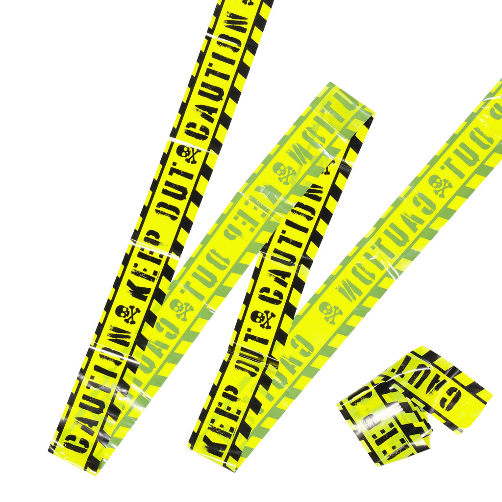 Caution Tape Decoration, Yellow and Black, 20', Halloween by Way To Celebrate