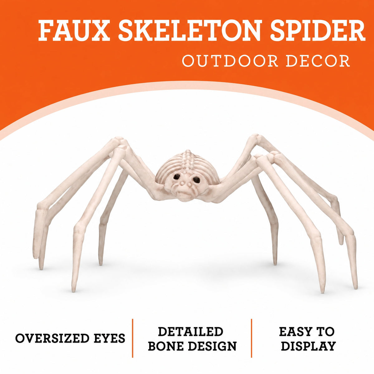 Faux Skeleton Spider Decoration, 5.3", Halloween by Way To Celebrate