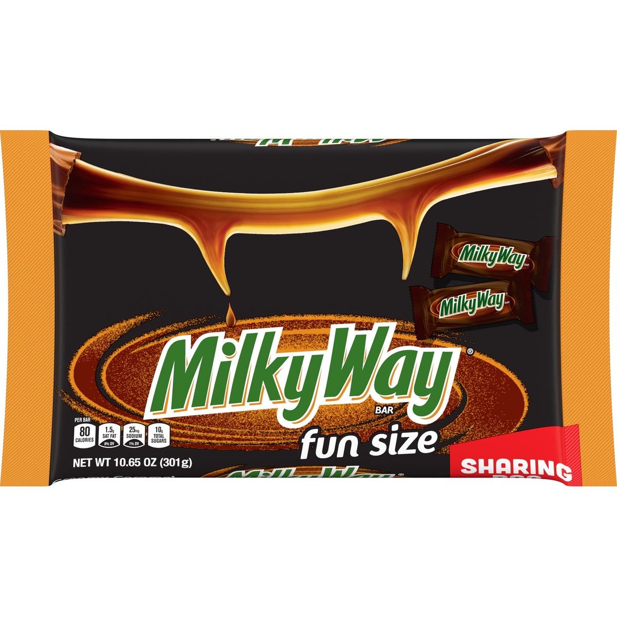 Milky Way Fun Size Halloween Chocolate Candy Bars - 10.65oz Bag
