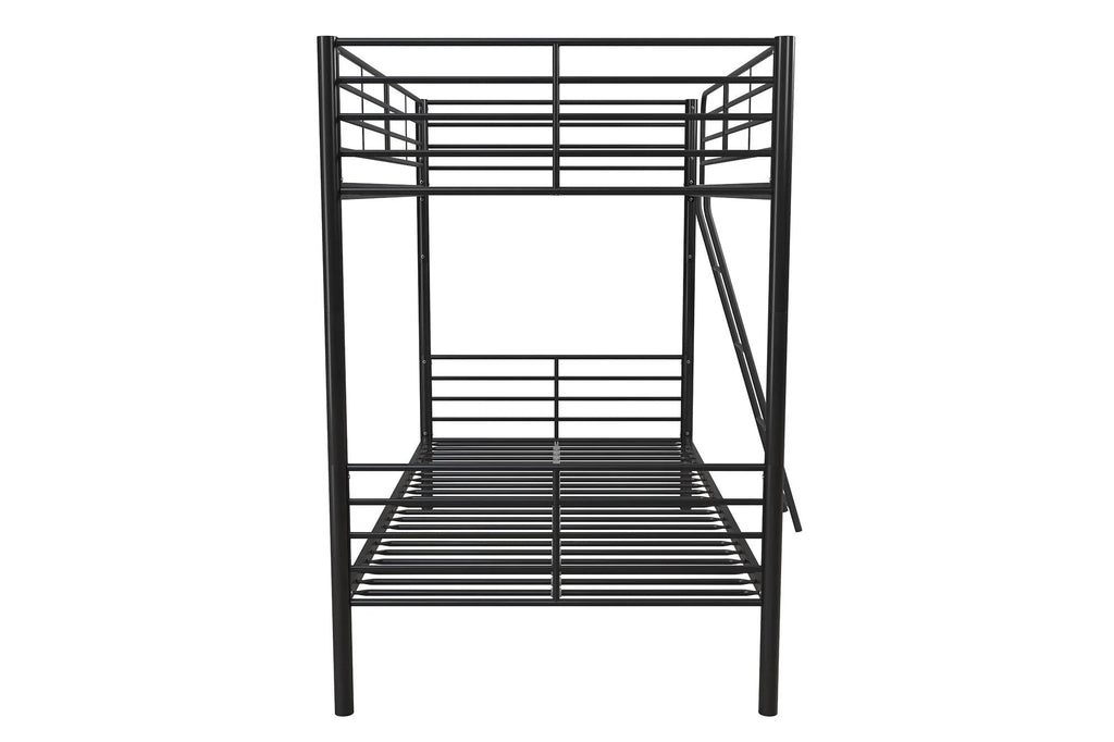 Mainstays Convertible Twin Over Twin Metal Bunk Bed - Black