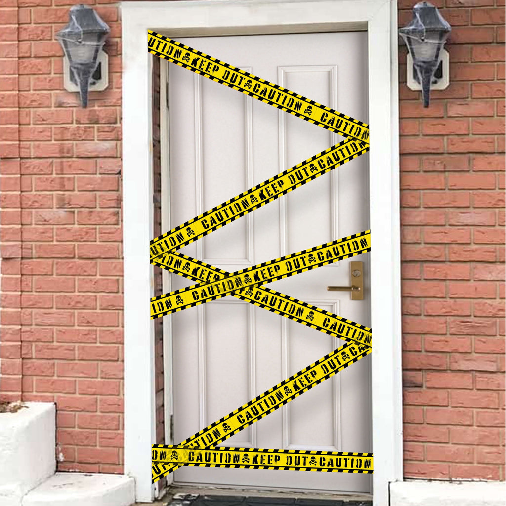 Caution Tape Decoration, Yellow and Black, 20', Halloween by Way To Celebrate