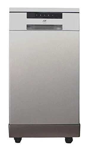 SPT Portable Dishwasher, 18 inch, 8 Place Settings, Stainless Steel - SD-9263SSA