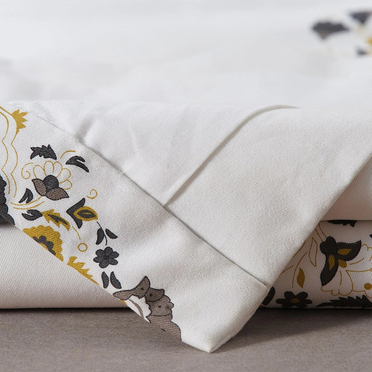 Medallion Damask Printed Cotton Room Darkening Curtain Panel, 1 Piece, 50 in W x 84/96/108/120 in L
