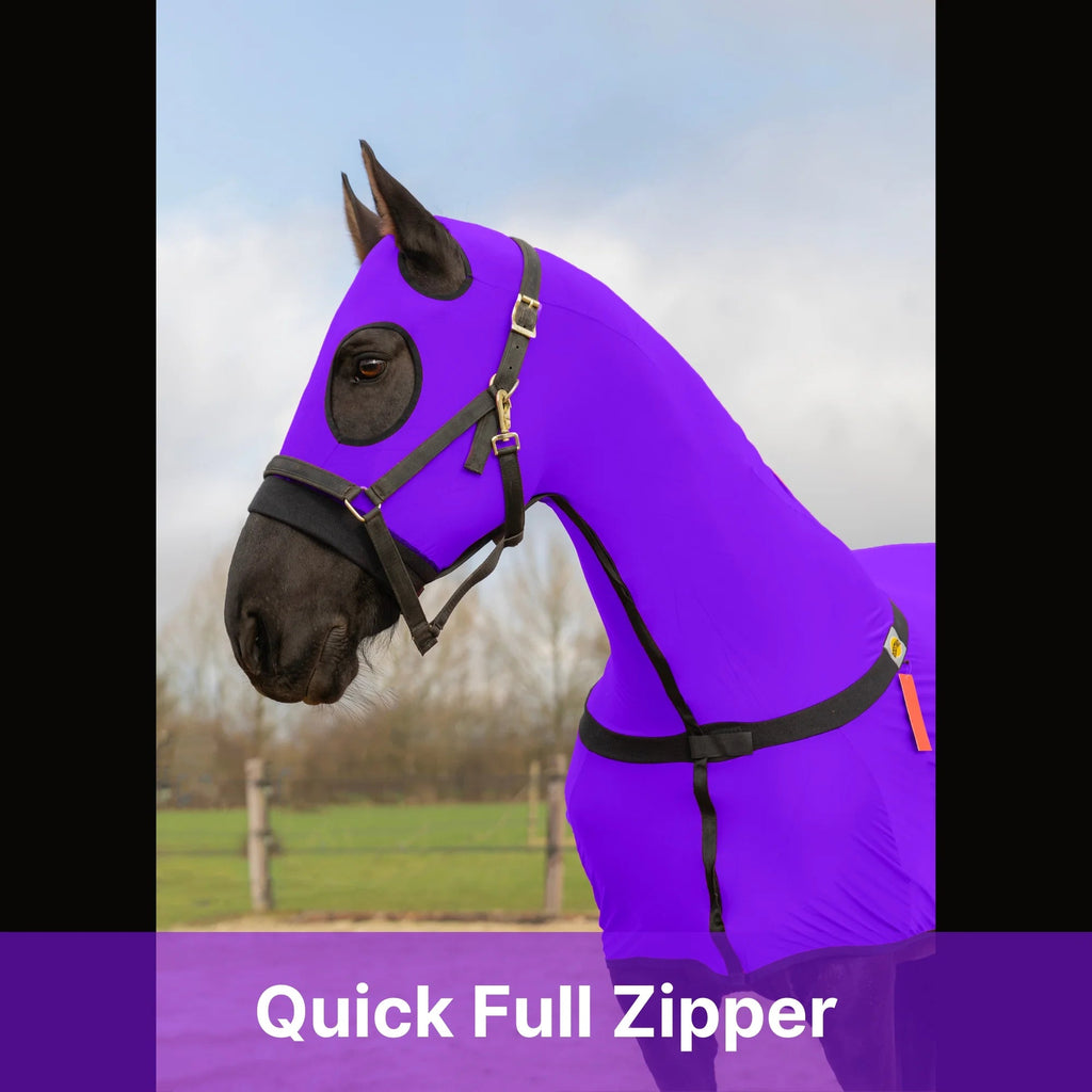 Horse Full Body Slinky With Full Zipper Face - Lycra Material, 11 Colors