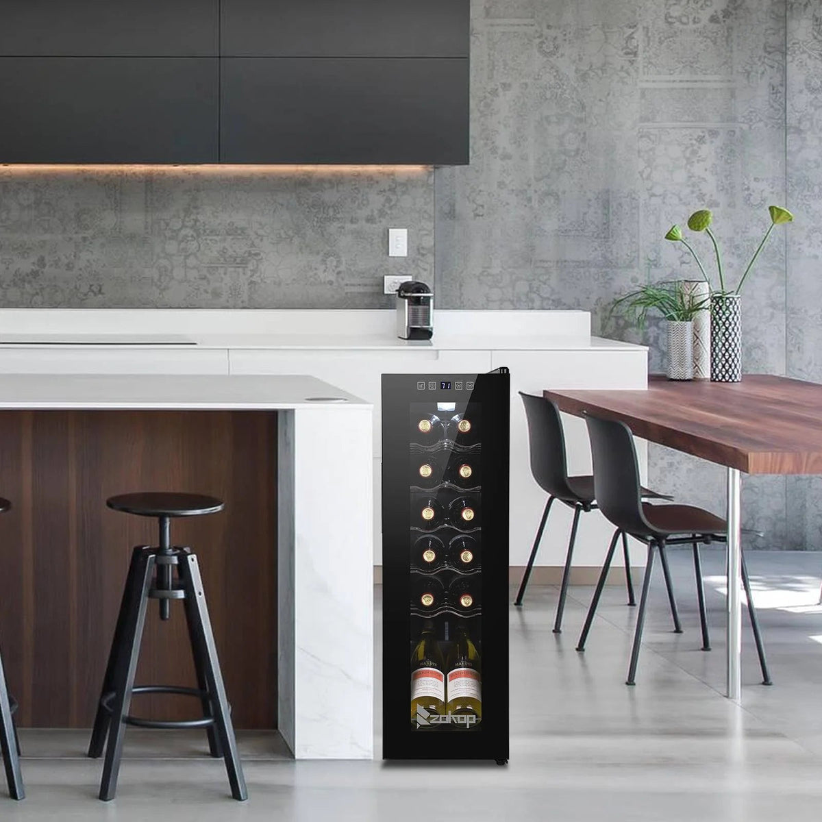 Ktaxon 18 Bottle Compressor Wine Cooler, 1.8 Cu.Ft, 52L - Freestanding
