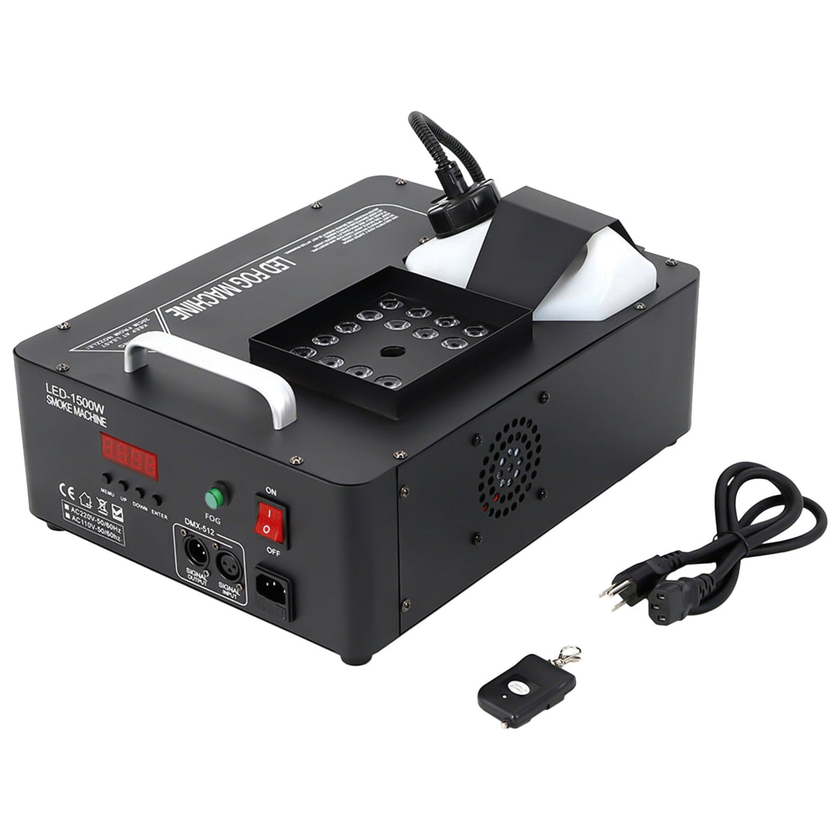 1500W Smoke Fog LED RGB DMX Vertical Spray Stage Light Fogger Effects Machine