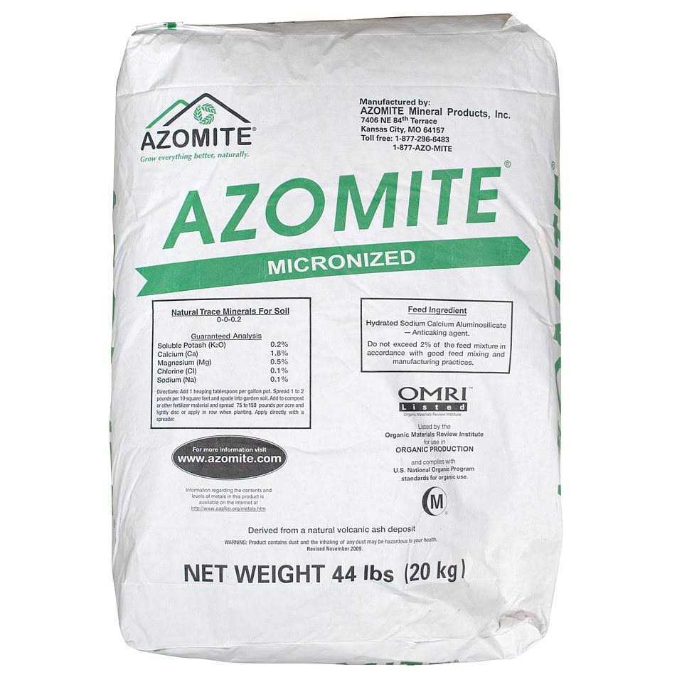 Azomite Micronized Natural Mineral Product 44 lb Bag