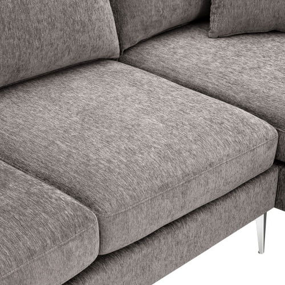 Churanty Convertible L-Shaped Sectional Sofa With Reversible Chaise Lounge, 84 Inch