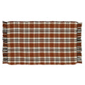 My Texas House Fall Taupe Plaid Indoor/Outdoor Layering Rug, 24" x 38"