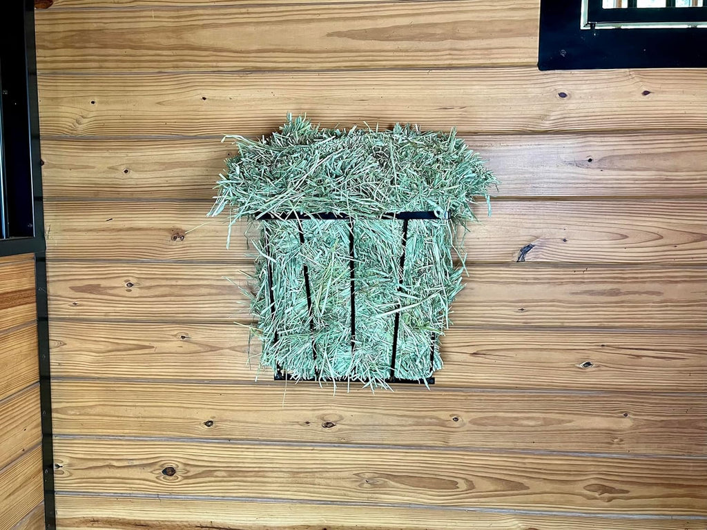 Dutch Ranch Steel Wall Hay Rack, Black, 18.5 in Long