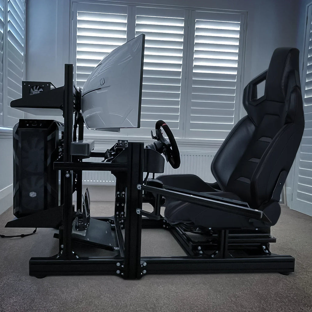 Magshion Racing Simulator Game Seat With Adjustable Slide, Black