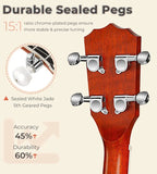 Vangoa 38-Inch 5-String Mahogany Banjo Set With Resonator And Remo Head - VBJ-40