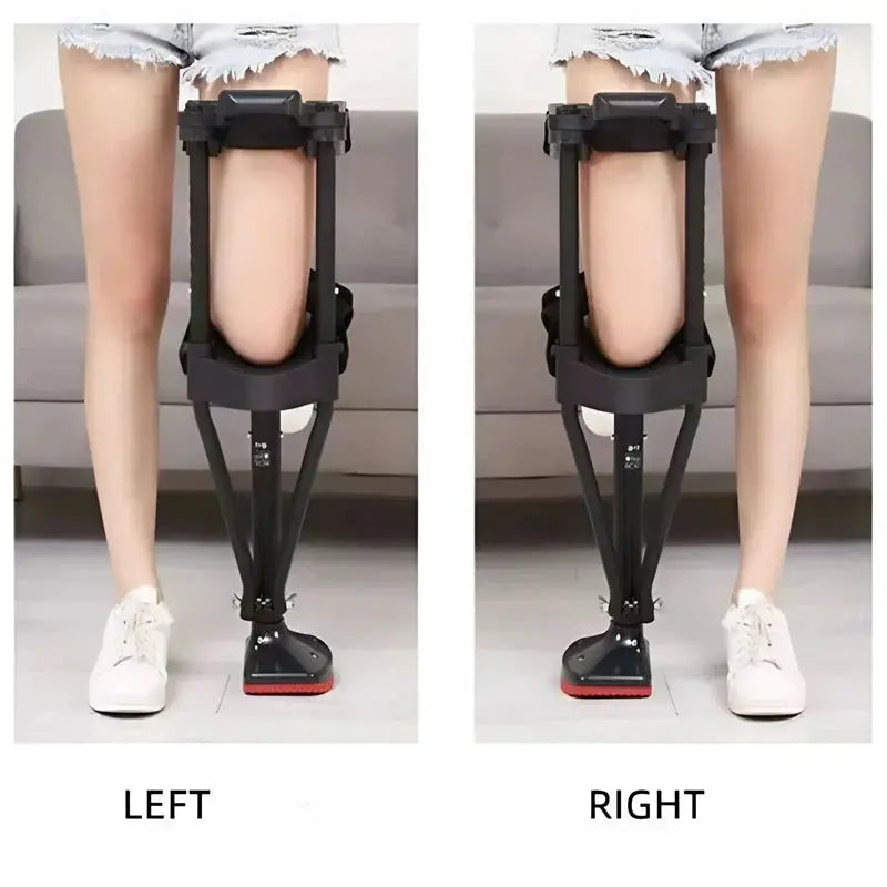 Hands-Free Knee Crutch - Adjustable Height With Padded Support