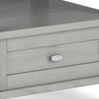 Solid Wood Rectangle End Table With Drawer And Shelf, 18.1in D x 20in W x 19.5in H - Norfolk