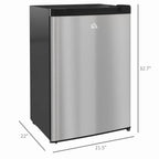 HOMCOM Upright Freezer, 3.0 Cubic Feet, Silver