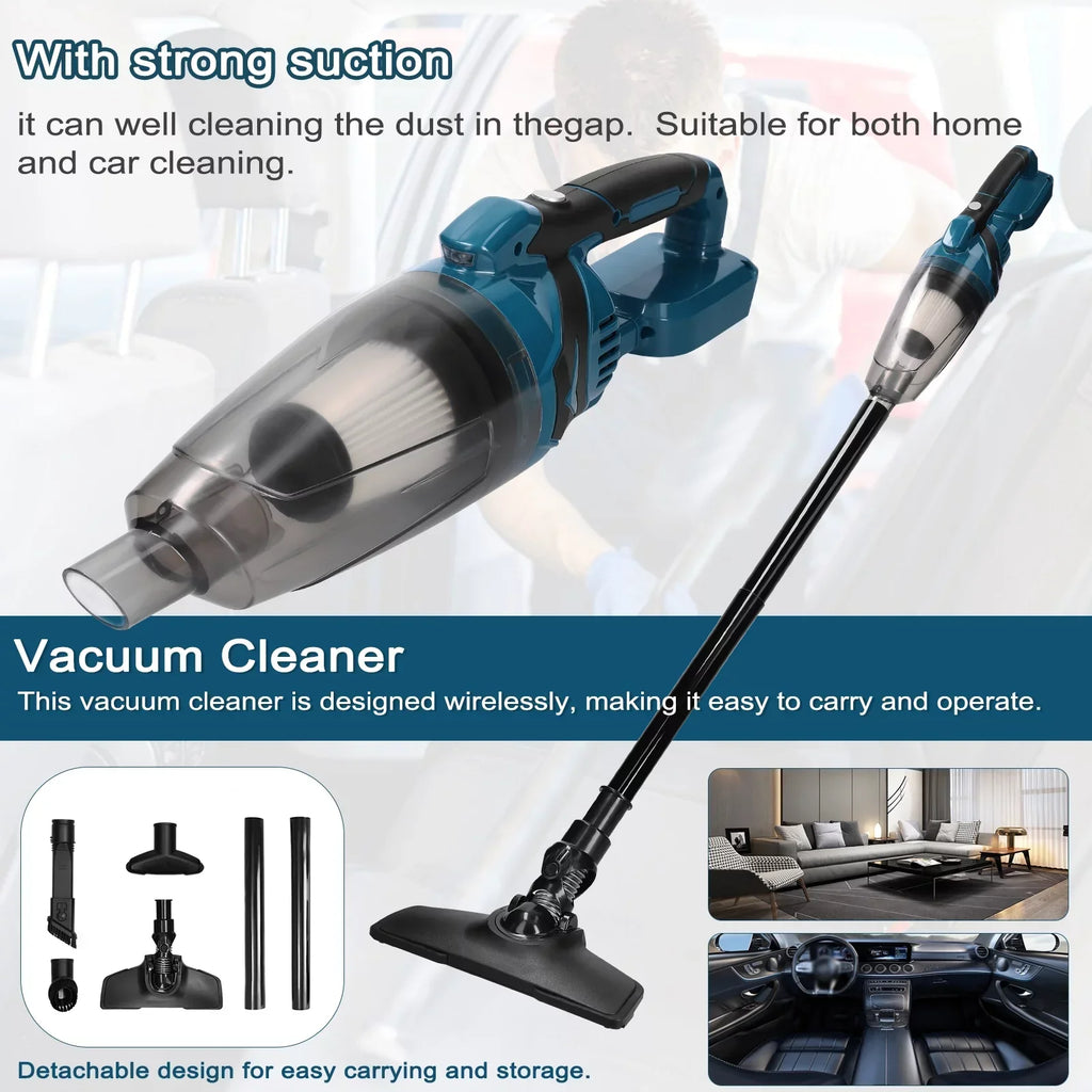 Pinnaco Cordless Car And Home Vacuum Cleaner 10KPa