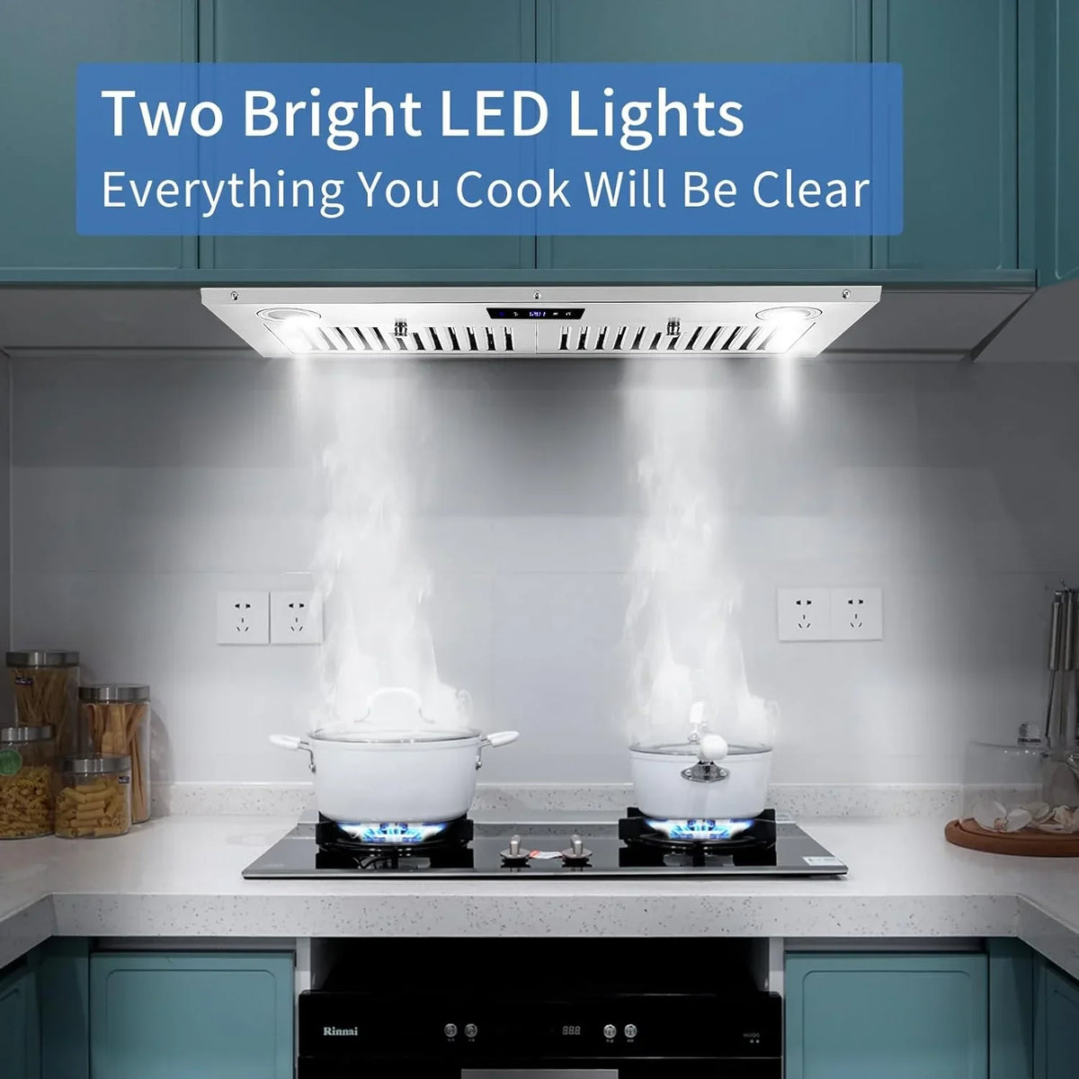 Zomagas 30 Inch 600 CFM Stainless Steel Range Hood Insert With LED Lights - USGB1370TCWM