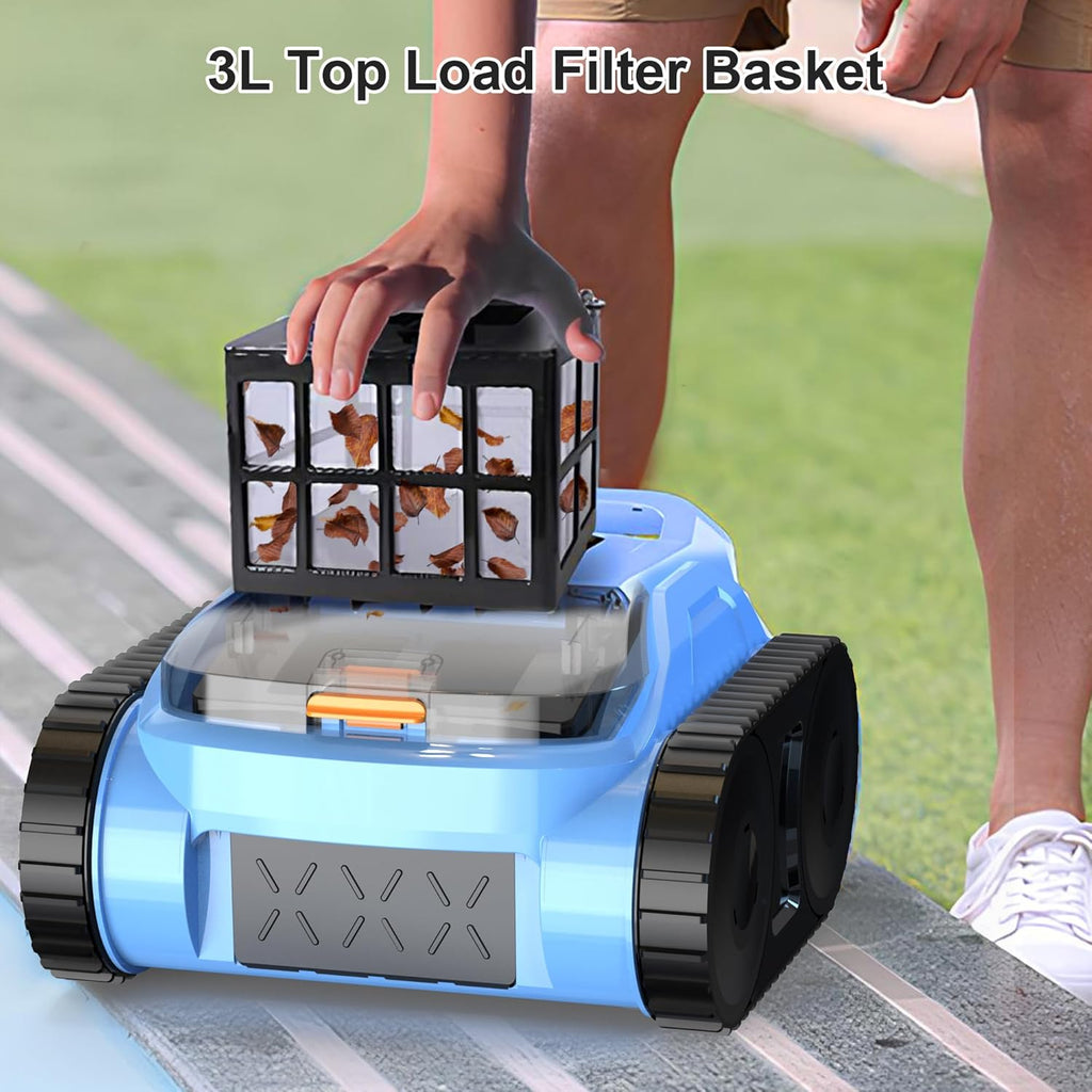Robotic Pool Cleaner for Inground and Above Ground Pools, 180 Min, 2100 Sq. Ft. - SAT20 PRO