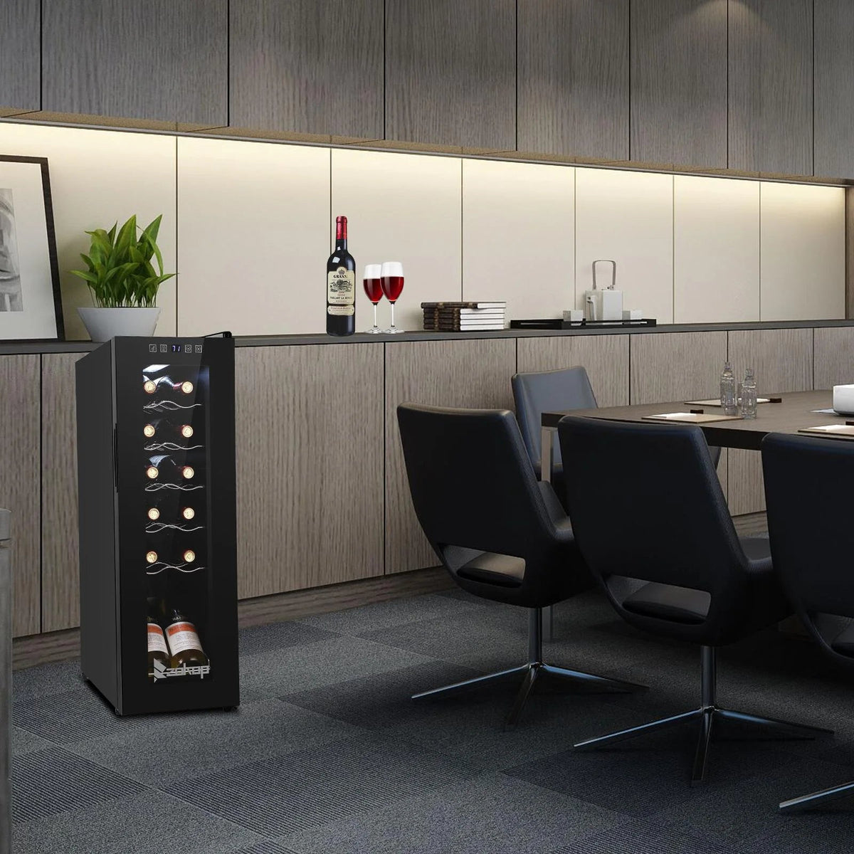 Ktaxon 18 Bottle Compressor Wine Cooler, 1.8 Cu.Ft, 52L - Freestanding