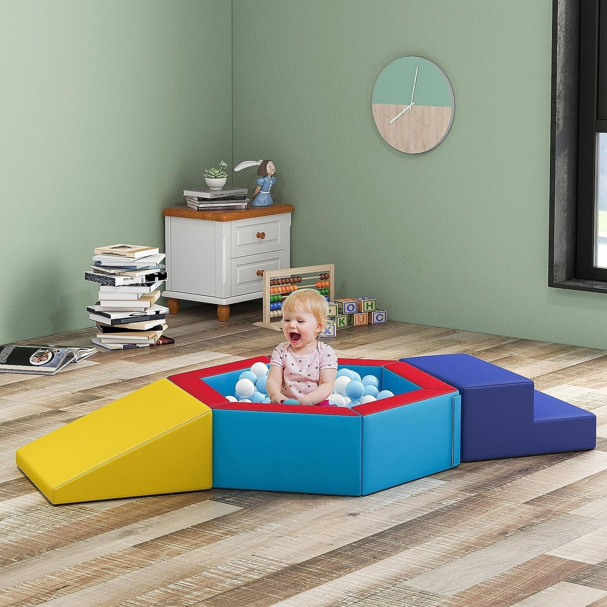 Tolead Soft Foam Crawling And Sliding Block Ball Pit Climbing Toys For Toddlers