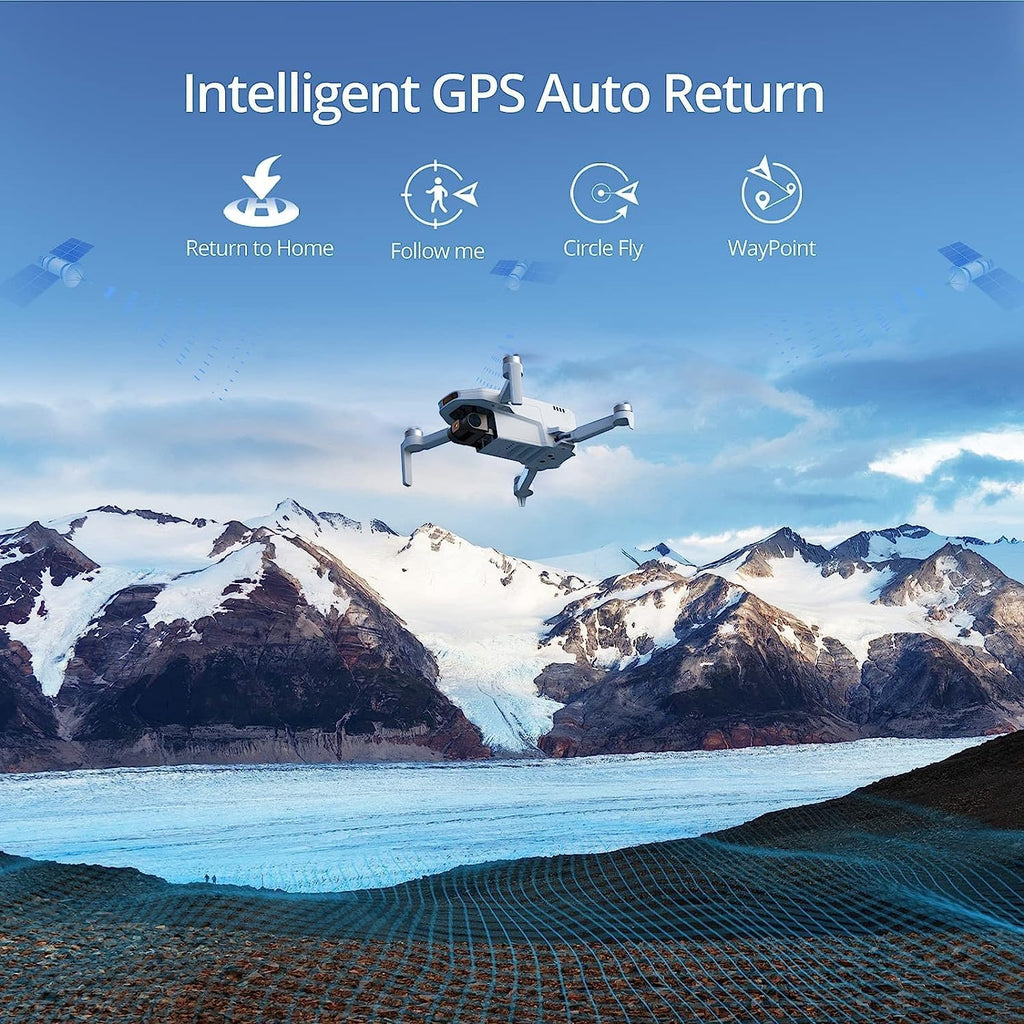 ATOM SE GPS Drone With 4K EIS Camera, 2 Batteries, 62 Minutes Flight - ATOM SE