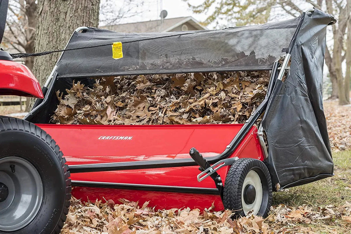 CRAFTSMAN 52 in Tow Lawn Sweeper, Black - CMXGZBF7124546