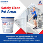 Alpha Tech Pet KennelSol Kennel Cleaner Disinfectant And Deodorizer Liquid Concentrate, 5 Gallons